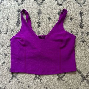 Beyond Yoga Always On Crop Tank Plum Heather